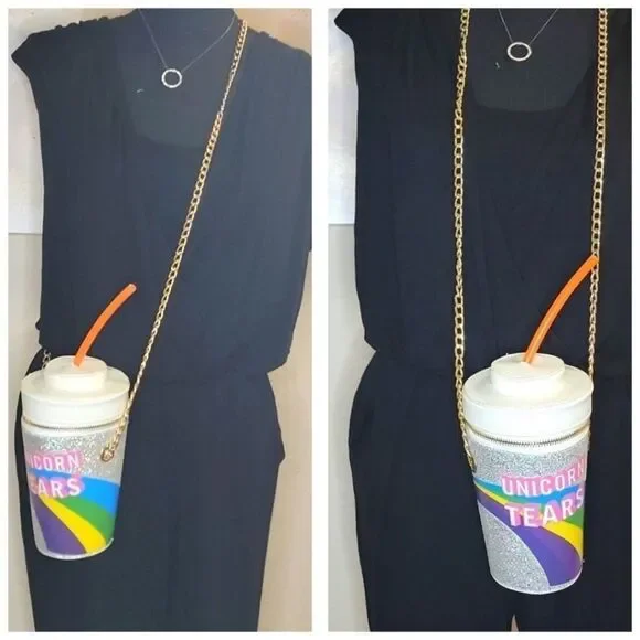 Unicorn Tears Drink Crossbody Bag/Purse - Picture 7 of 16